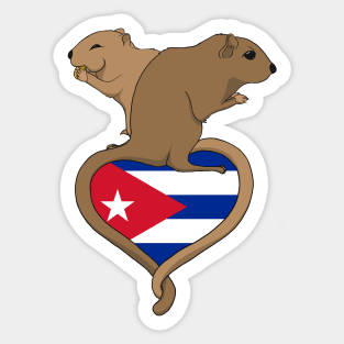 Gerbil Cuba (light) Sticker